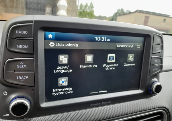 Hyundai Kona cena 74900 przebieg: 40320, rok produkcji 2018 z Gogolin małe 211
